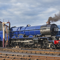Buy canvas prints of  Blue King at Didcot in the evening sunlight by Ian Duffield