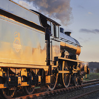 Buy canvas prints of Steaming into the sunset  by Ian Duffield