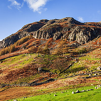 Buy canvas prints of An Autumn afternoon by the Langdale Pikes by Ian Duffield