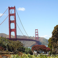 Buy canvas prints of The Golden Gate Bridge by pareen rathod
