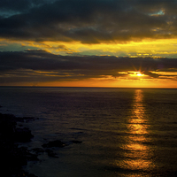 Buy canvas prints of Cornish Winter Sunrise by Ted Miller