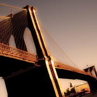 Buy canvas prints of Brooklyn Bridge by Ted Miller