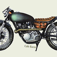 Buy canvas prints of Cafe Racer by John Lowerson