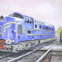 Buy canvas prints of The English Electric Deltic by John Lowerson