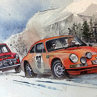 Buy canvas prints of Rallye Monte Carlo 1967 by John Lowerson
