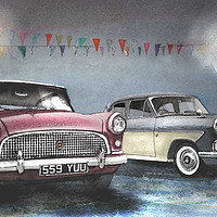 Buy canvas prints of Classic Ford cars by John Lowerson