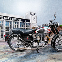 Buy canvas prints of Matchless and the ACE Cafe by John Lowerson