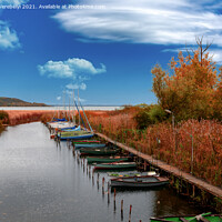 Buy canvas prints of autumn port   by Ferenc Verebélyi