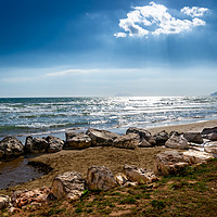 Buy canvas prints of  beach      by Ferenc Verebélyi