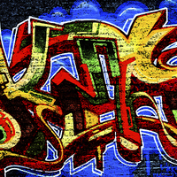 Buy canvas prints of Graffiti 17 by Alan Harman