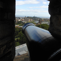 Buy canvas prints of View From an Edinburgh Cannon by Gemma Compton