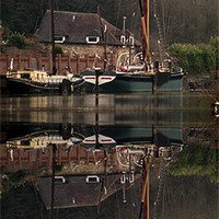Buy canvas prints of Medway Reflection by Rupert Gladstone