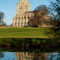 Buy canvas prints of Fotheringhay Church. by Rupert Gladstone