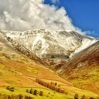 Buy canvas prints of Snow Covered Mountain by Paul Want