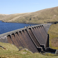 Buy canvas prints of Above the Claerwen Dam by Ursula Keene