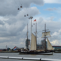 Buy canvas prints of Ship Oosterchelde at Greenwich by Ursula Keene