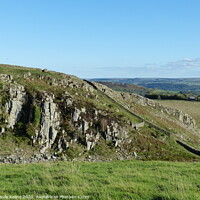 Buy canvas prints of Hadrian's Wall at Highshields Crags West of Sycamore Gap by Ursula Keene