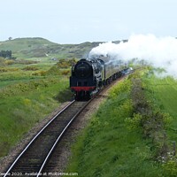 Buy canvas prints of 'Black Prince' on the Poppy Line from Sherringham Norfolk  by Ursula Keene