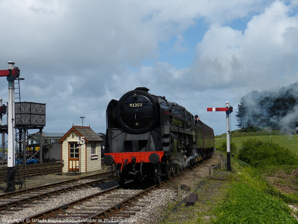 92203 Black Prince outside Weybourne Station  Picture Board by Ursula Keene