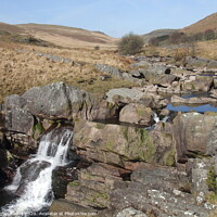 Buy canvas prints of Waterfalls on the River Claerwen by Ursula Keene