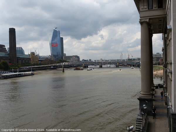 London Millennium Footbridge from Southwark Bridge Picture Board by Ursula Keene