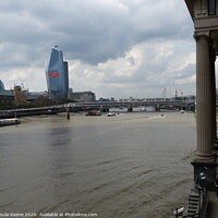 Buy canvas prints of London Millennium Footbridge from Southwark Bridge by Ursula Keene