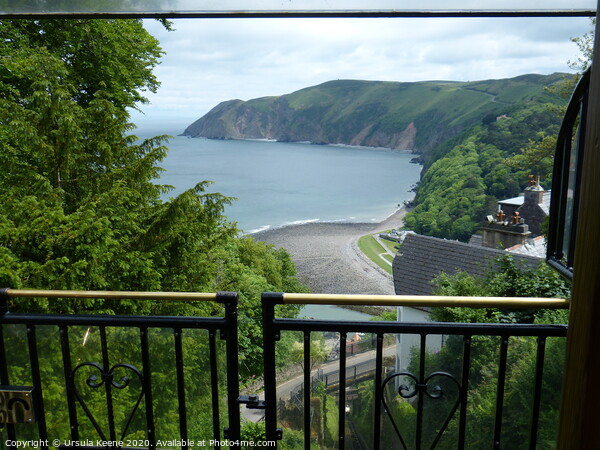 Lynmouth below from Cliff railway  Picture Board by Ursula Keene