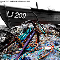 Buy canvas prints of The Fishing Boat by David Crumpler