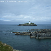 Buy canvas prints of Godrevy lighthouse by Barbara Ambrose