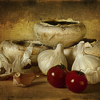 Buy canvas prints of Garlic world by Barbara Ambrose
