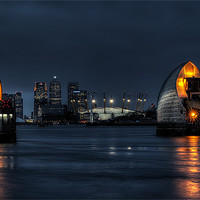 Buy canvas prints of Thames Barrier by Sandra Thompson