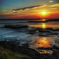 Buy canvas prints of Marsh Sunset by Robert  Radford