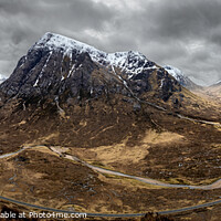 Buy canvas prints of Glen Coe Mountain Range by nick coombs