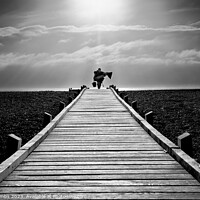 Buy canvas prints of Fisherman and Boardwalk by nick coombs