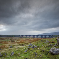 Buy canvas prints of Storm over Ribblehead Viaduct by nick coombs
