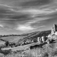 Buy canvas prints of Corfe Castle by Terry Luckings