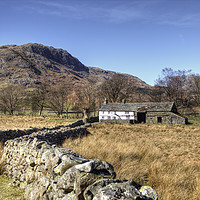 Buy canvas prints of Cumbrian Farmhouse, Langdale by Beverley Middleton