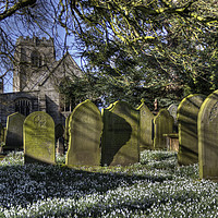 Buy canvas prints of St Thomas a Becket Church, Hampsthwaite by Beverley Middleton