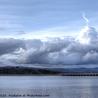 Buy canvas prints of Clouds over Arnside viaduct by Beverley Middleton