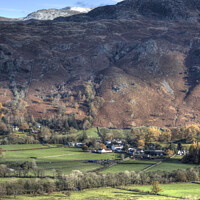 Buy canvas prints of Rosthwaite in Borrowdale by Beverley Middleton