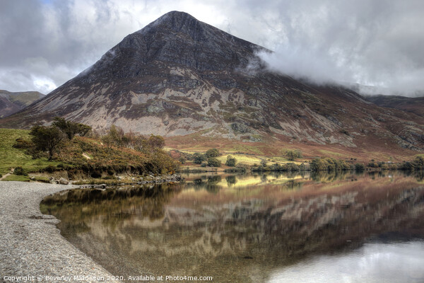 Grasmoor and Crummock water Picture Board by Beverley Middleton