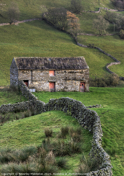 Angram barn Swaledale, North Yorkkshire Picture Board by Beverley Middleton