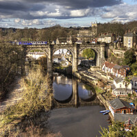 Buy canvas prints of Knaresborough view of the town. by Beverley Middleton