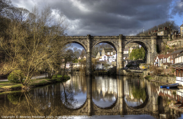 Knaresborough from the river Picture Board by Beverley Middleton