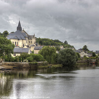 Buy canvas prints of Candes-saint-martin, Loire Valley by Beverley Middleton
