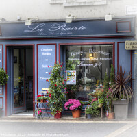 Buy canvas prints of The florist shop, Loire Valley by Beverley Middleton