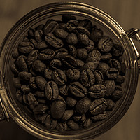 Buy canvas prints of Beans in a jar by john mayo