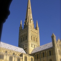 Buy canvas prints of  Norwich Cathedral by Gordon Holmes