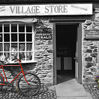 Buy canvas prints of  The red bike by Gordon Holmes