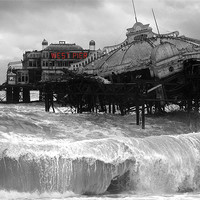 Buy canvas prints of West Pier collapse by Terry Busby